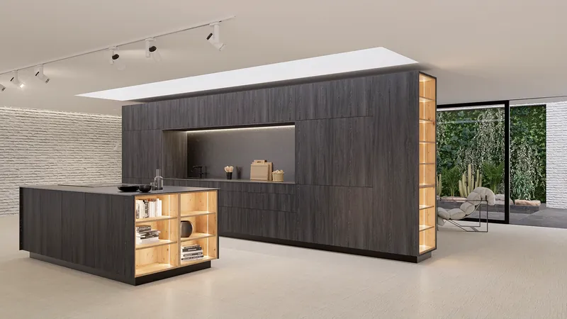 Logi 7 laminate cabinet doors with melamine finish