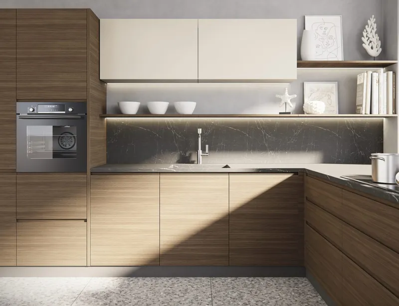 Logi 7 Verona and Monza synchronized grain laminate doors